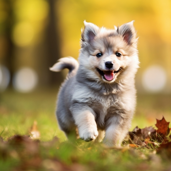 White Mini Pomskydoodle